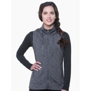 Kuhl NEW Mova Women's Hooded Vest Black/Heather